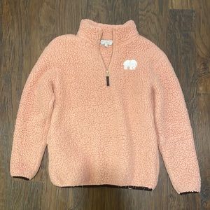 ivory ella fleece blush pink